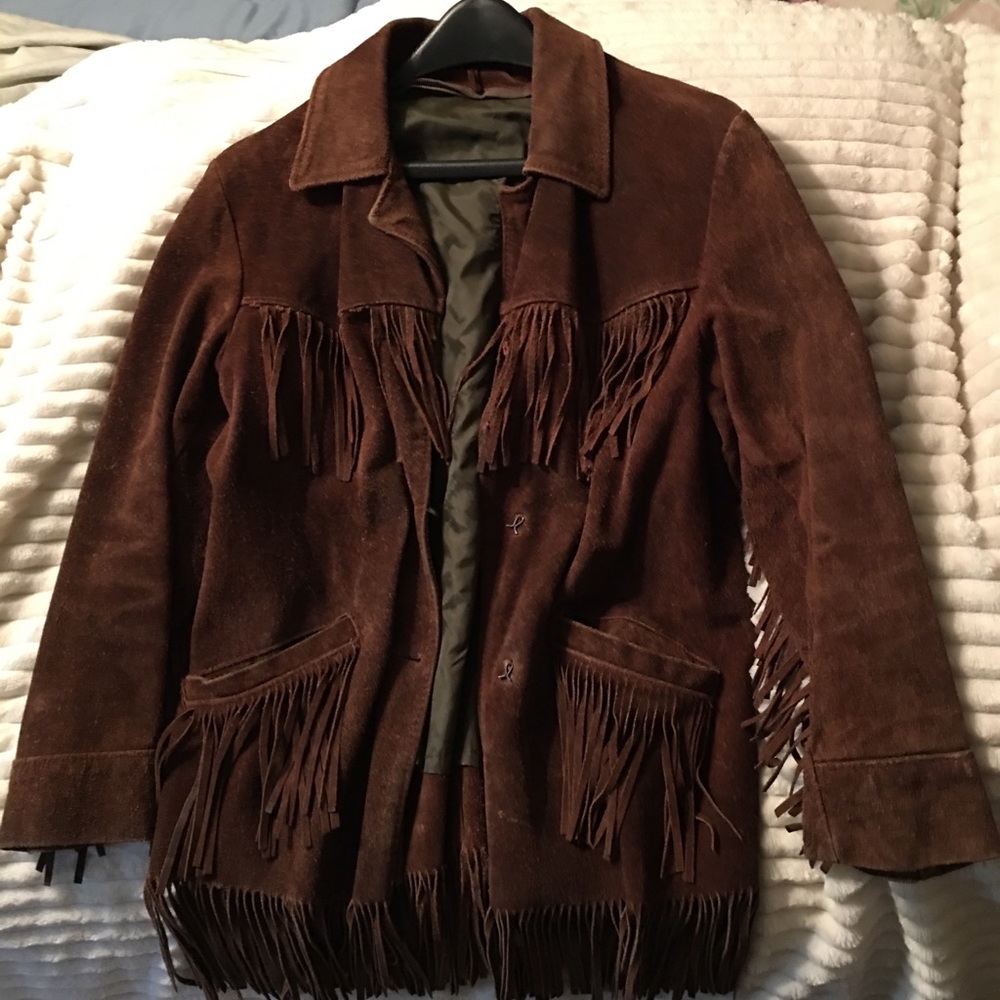 Vintage leather western jacket